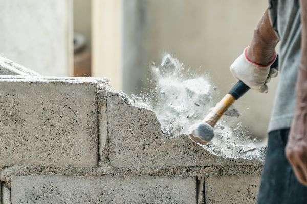 Block Wall Demolition in Bremerton